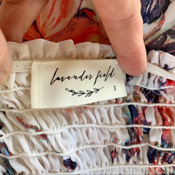 LAVENDER FIELD Floral Smocked off Shoulder Maxi - Picture 7 of 7